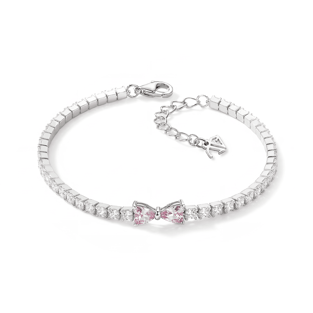 SRERBNA NARUKVICA TENNIS BOW