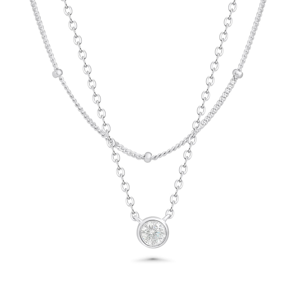 SREBRNA OGRLICA DOUBLE ELEGANCE