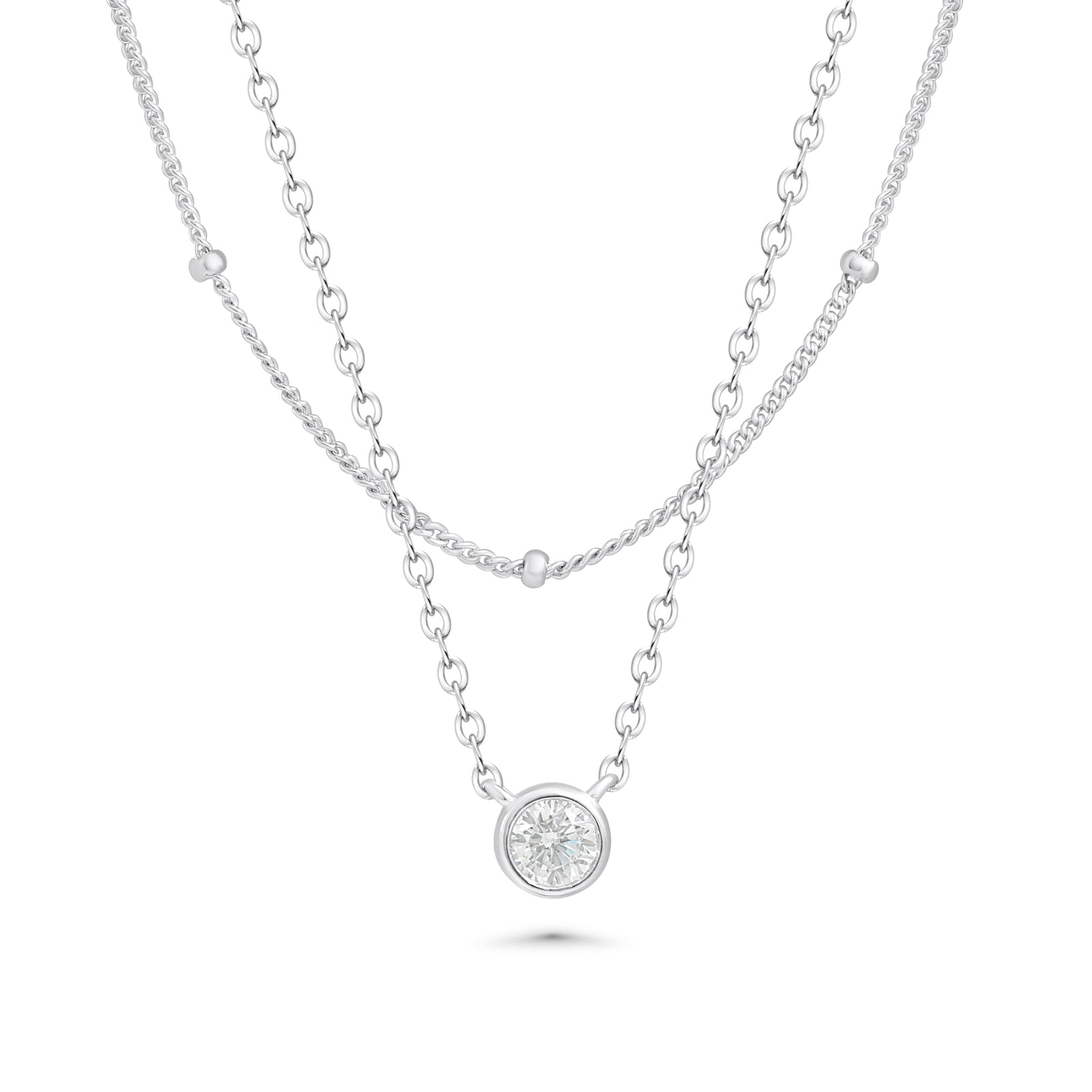 SREBRNA OGRLICA DOUBLE ELEGANCE