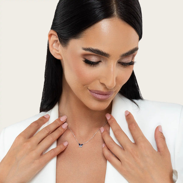 SREBRNA OGRLICA  BUTTERFLY FIORA