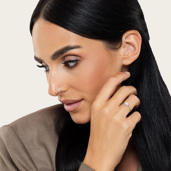 SREBRNI PRSTEN LILY FLOWER