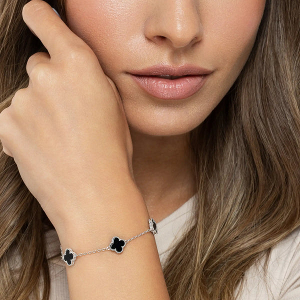 SREBRNA NARUKVICA FOUR-LEAF