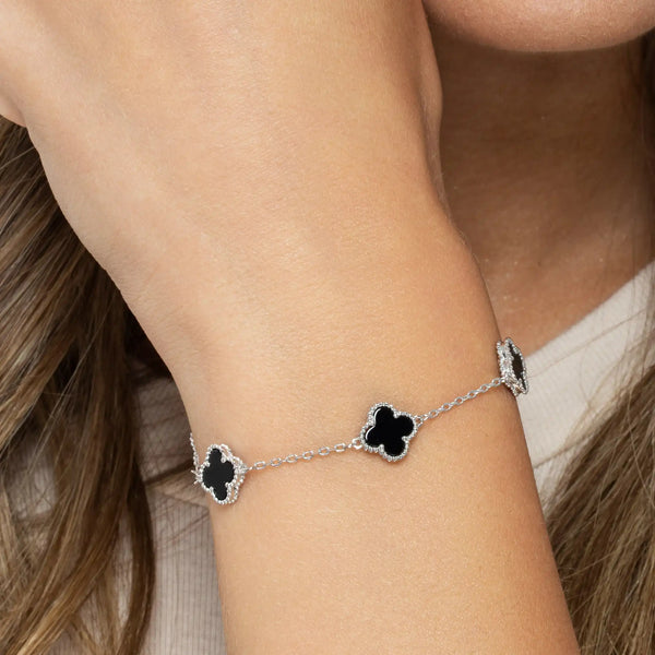 SREBRNA NARUKVICA FOUR-LEAF