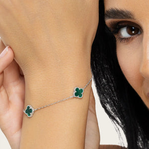 SREBRNA NARUKVICA FOUR-LEAF