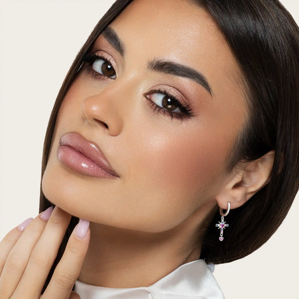 SREBRNE MINDJUŠE PINK EMBERLY