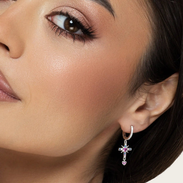 SREBRNE MINDJUŠE PINK EMBERLY