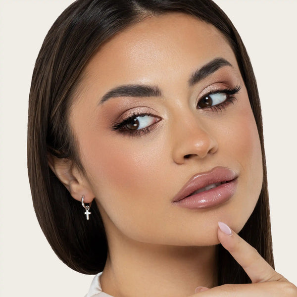 SREBRNE NAUŠNICE CROSS KIRA