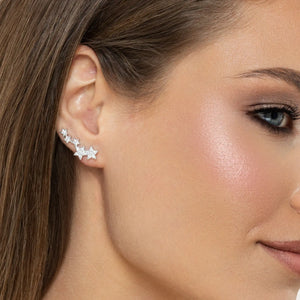 SREBRNE NAUŠNICE FALLING STARS