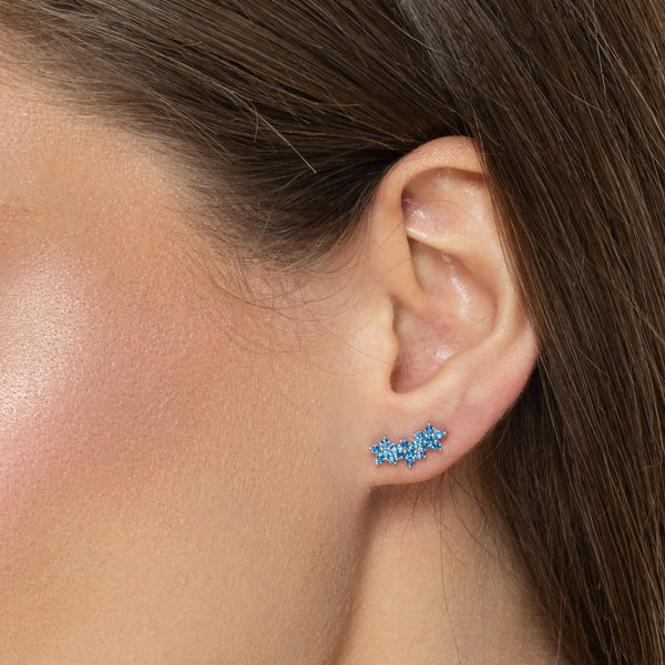 SREBRNI PIRSING FLOWERS - JEDAN KOMAD