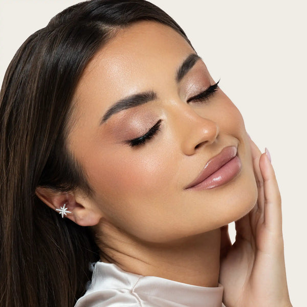 SREBRNE NAUŠNICE HELEN STAR - JEDAN KOMAD