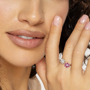 SREBRNI PRSTEN PETALIA