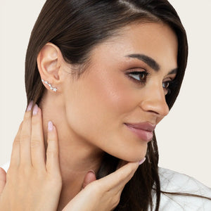 SREBRNE NAUŠNICE STARS ROW