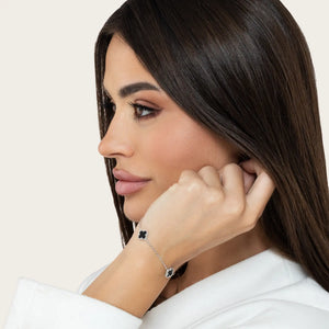 SREBRNA NARUKVICA FOUR-LEAF