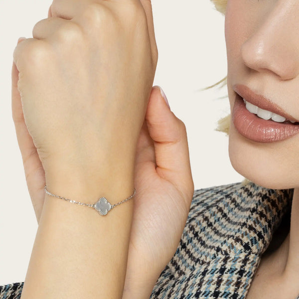 SREBRNA NARUKVICA FOUR-LEAF