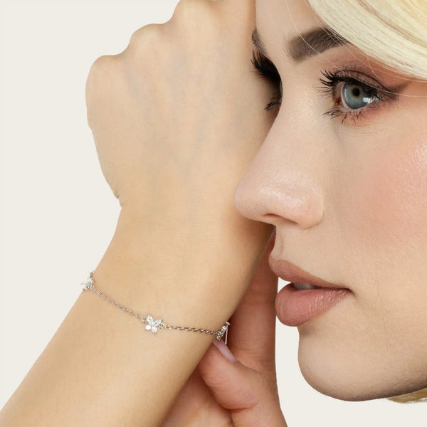 SREBRNA NARUKVICA TRIPLE FLUTTER