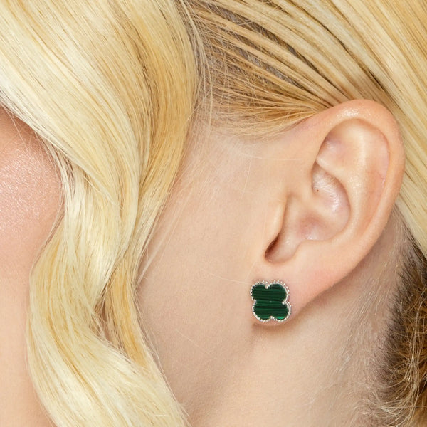 SREBRNE NAUŠNICE FOUR-LEAF