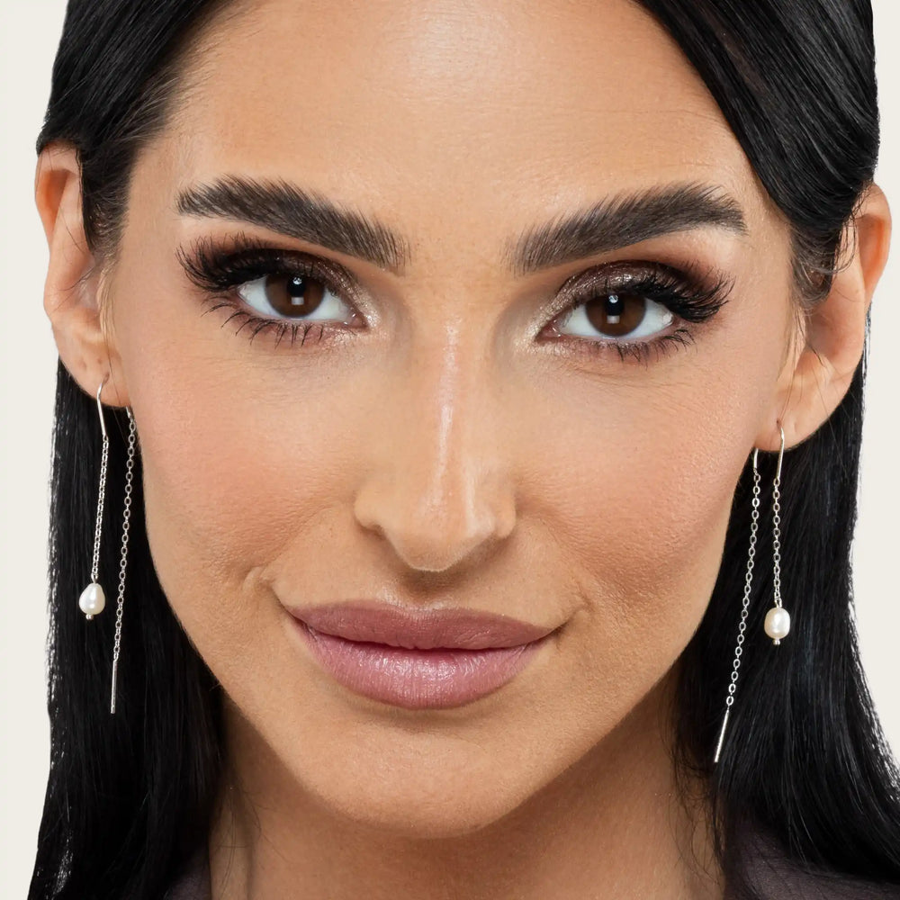 SREBRNE NAUŠNICE FALLING PEARLS