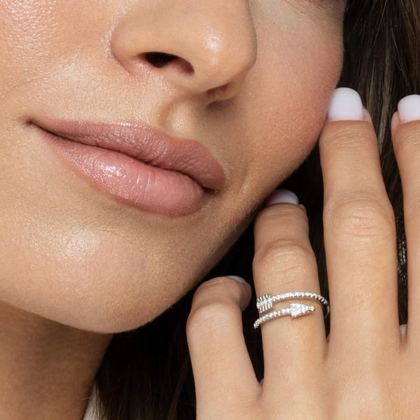 SREBRNI PRSTEN SPARKLING ARROW