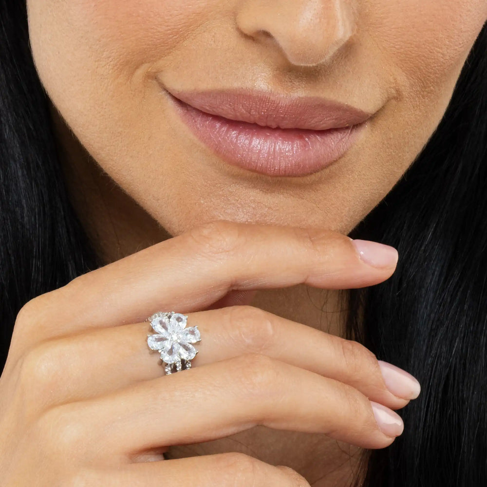 SREBRNI PRSTEN LANA BLOOM