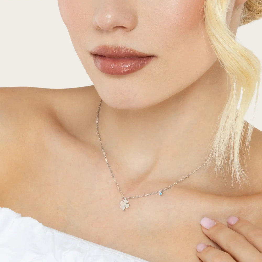 SREBRNA OGRLICA CLOVER CHARM
