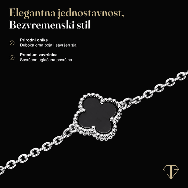 SREBRNA NARUKVICA FOUR-LEAF