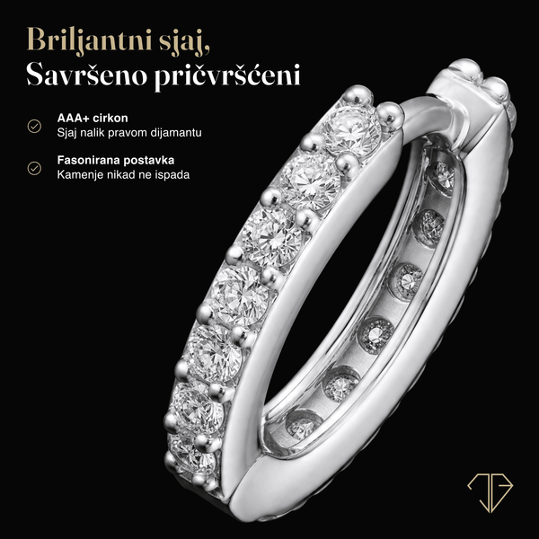 SREBRNE NAUŠNICE SMALL ZIRCON