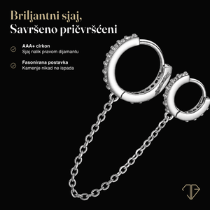 SREBRNE MINDJUŠE ARI CHAIN - JEDAN KOMAD
