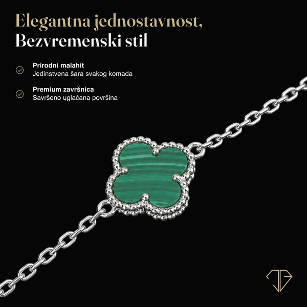 SREBRNA NARUKVICA FOUR-LEAF