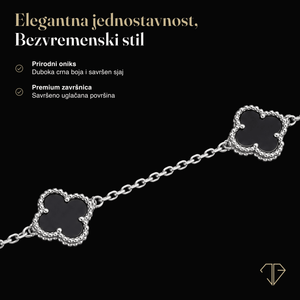 SREBRNA NARUKVICA FOUR-LEAF
