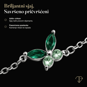 SREBRNA NARUKVICA BUTTERFLY FIORA