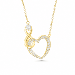 SREBRNA OGRLICA INFINITY LOVE