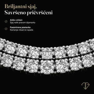 SREBRNA OGRLICA TENNIS CHOKER