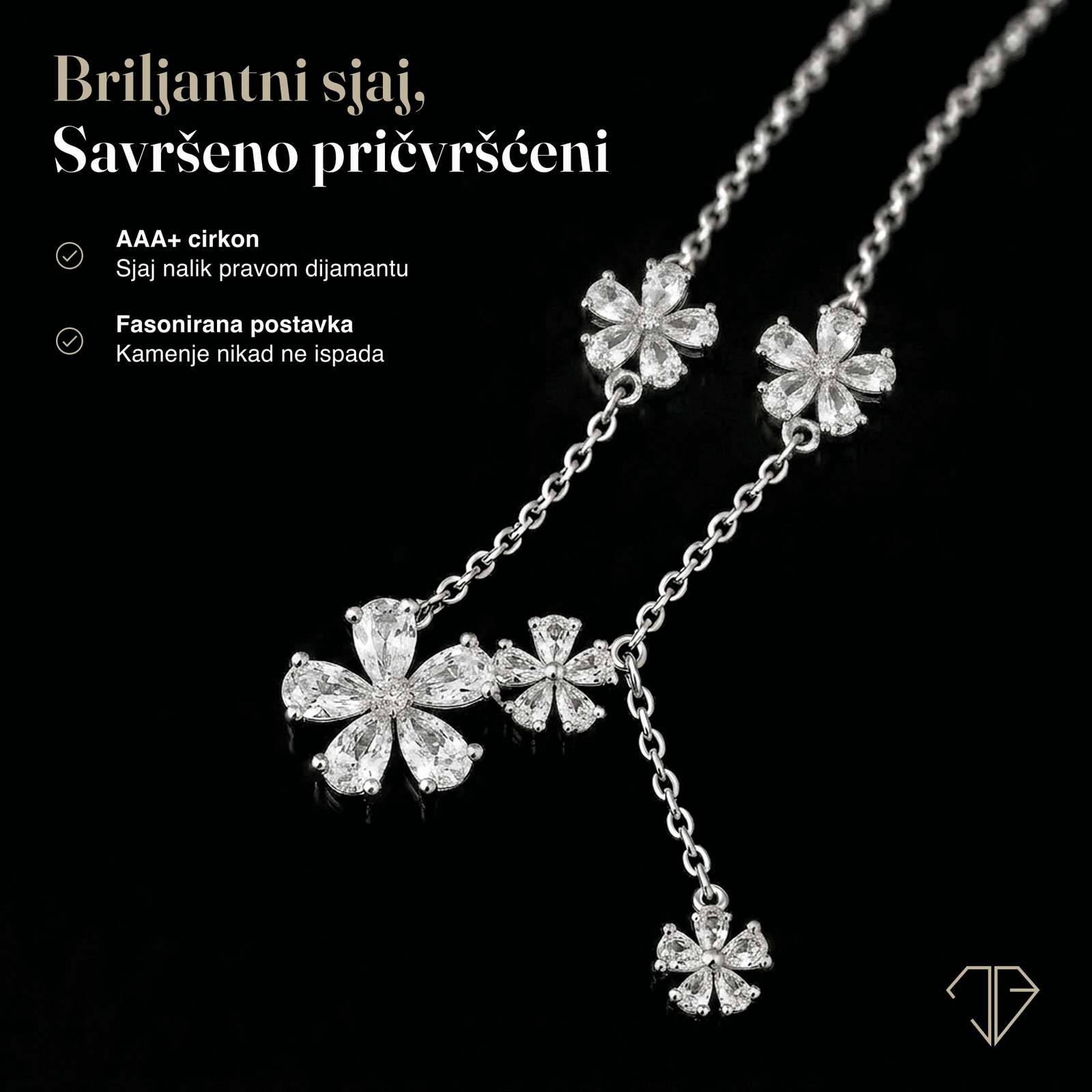 SREBRNA OGRLICA FLORAL DREAM
