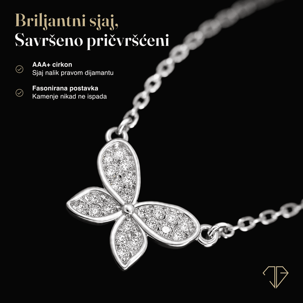SREBRNA OGRLICA BUTTERFLY NAMI