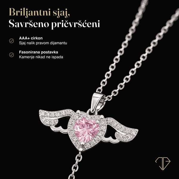 SREBRNA OGRLICA CUPID HEART