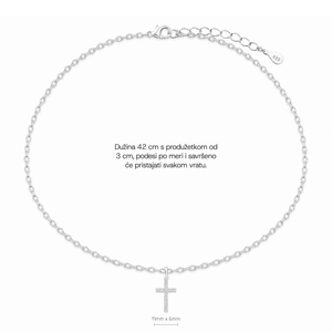 SREBRNA OGRLICA LITTLE CROSS