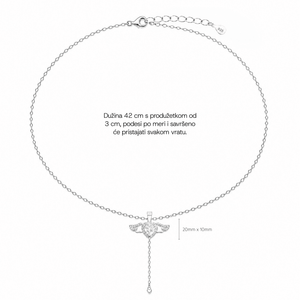 SREBRNA OGRLICA CUPID HEART