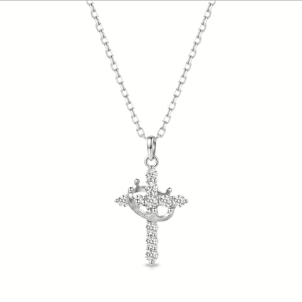 SREBRNA OGRLICA CROSS CROWN