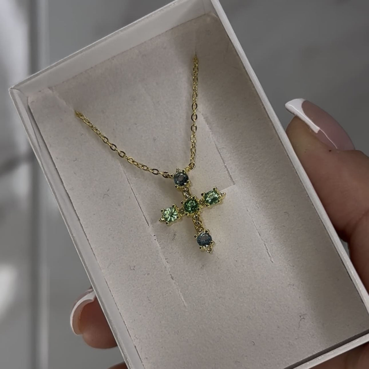 SREBRNA OGRLICA AZURE CROSS