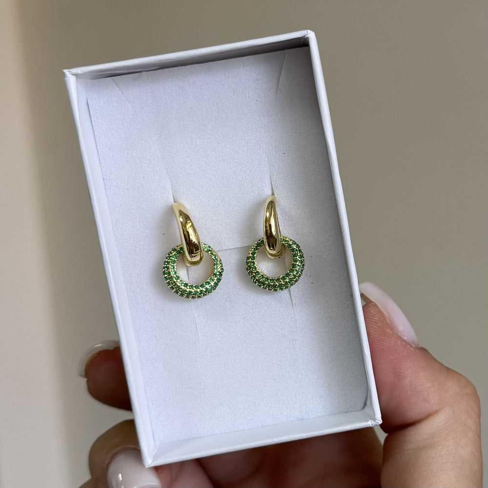 SREBRNE MINDJUŠE DAZZLE HOOPS