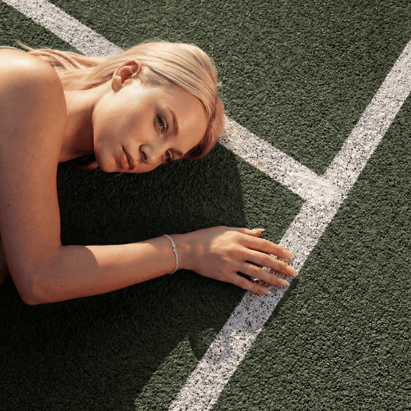 SRERBNA NARUKVICA TENNIS BOW