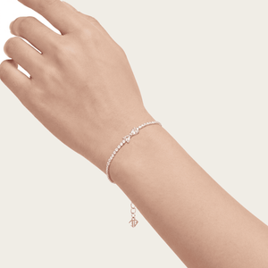 SRERBNA NARUKVICA TENNIS BOW