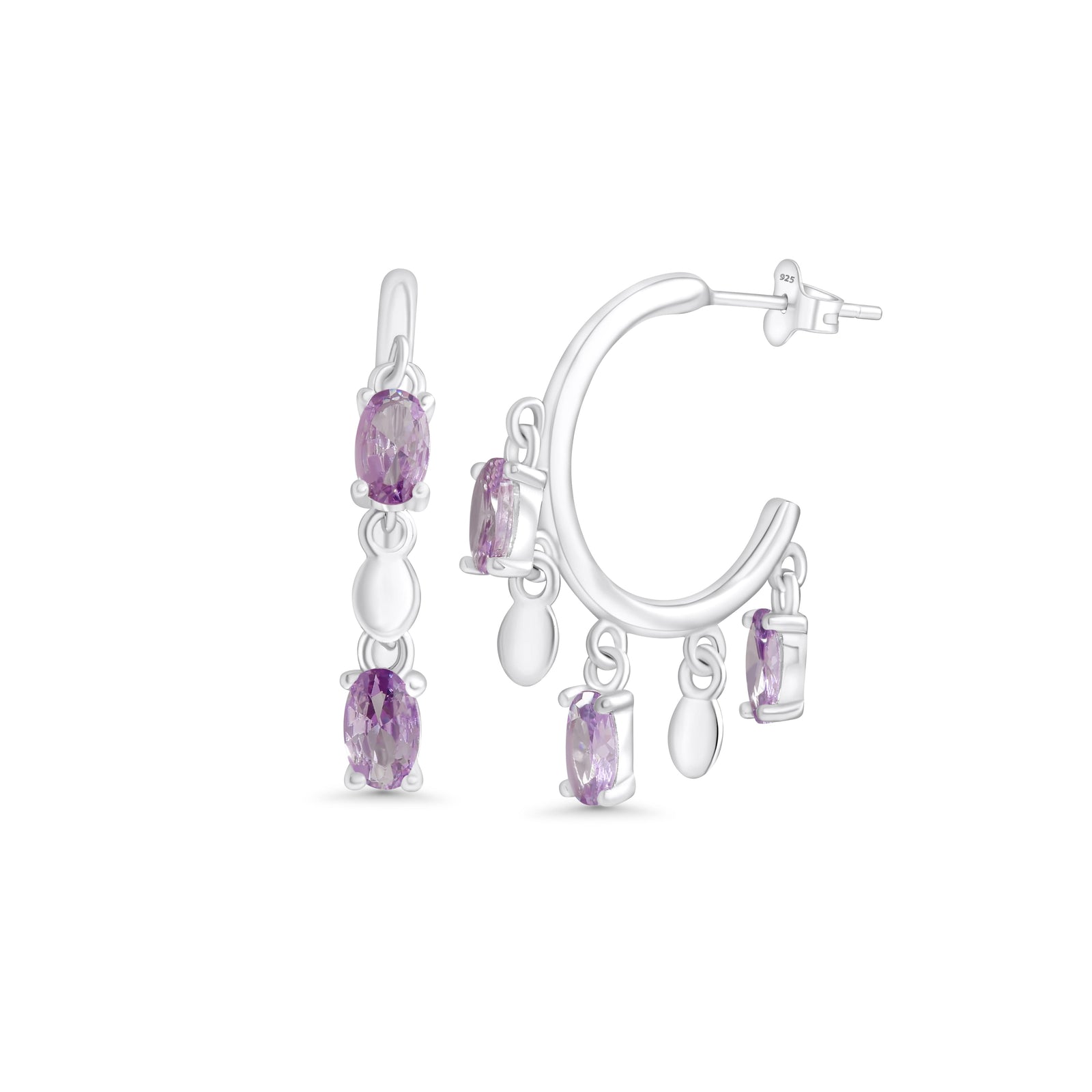 SREBRNE MINDJUŠE EDEN LILAC