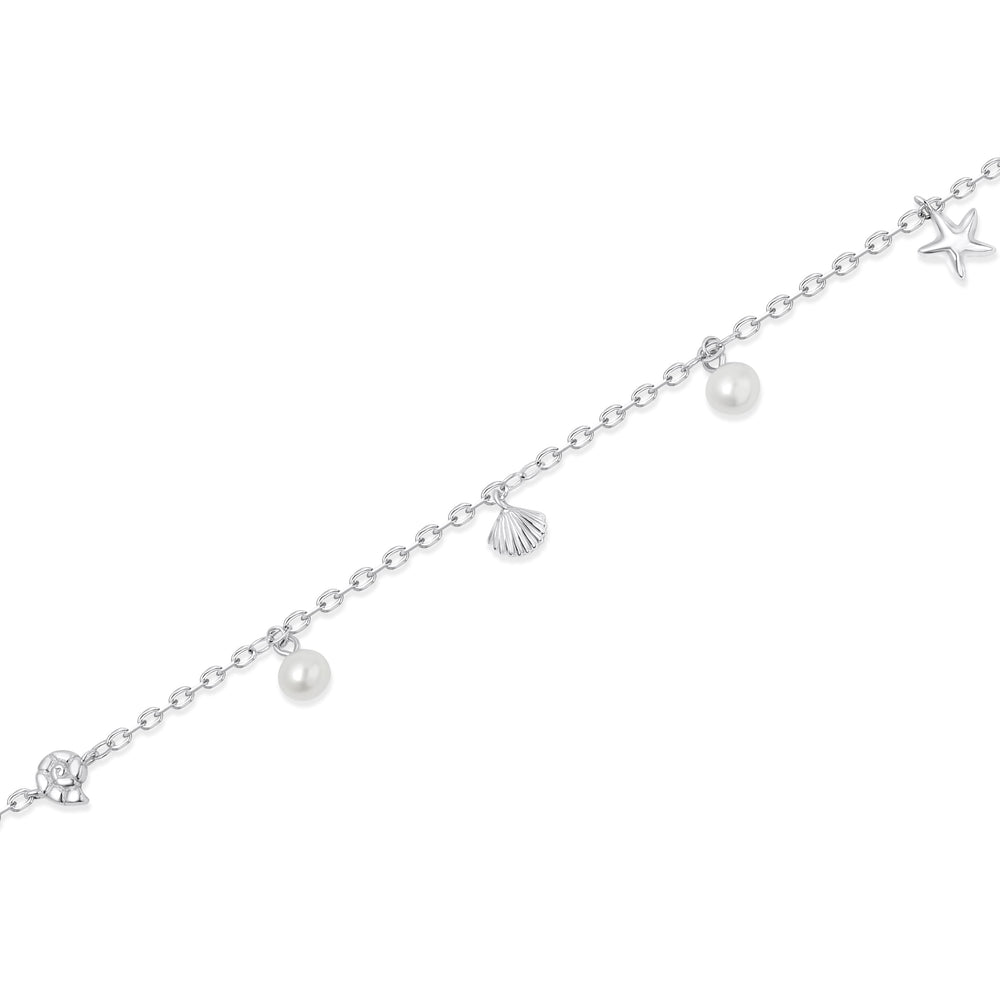 SREBRNA NANOGICA SHELL & PEARL LUX