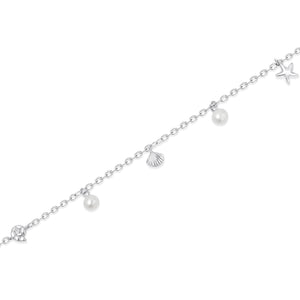 SREBRNA NANOGICA SHELL & PEARL LUX