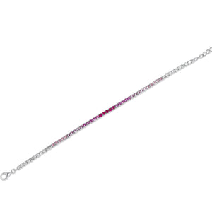 SREBRNA NARUKVICA TENNIS CORAL