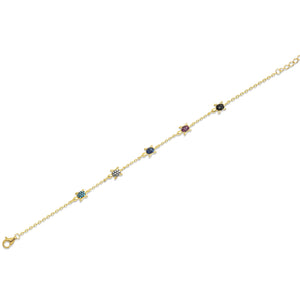 SREBRNA NARUKVICA RAINBOW TURTLES