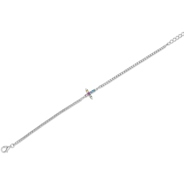 SREBRNA NARUKVICA TENNIS LUX LINE