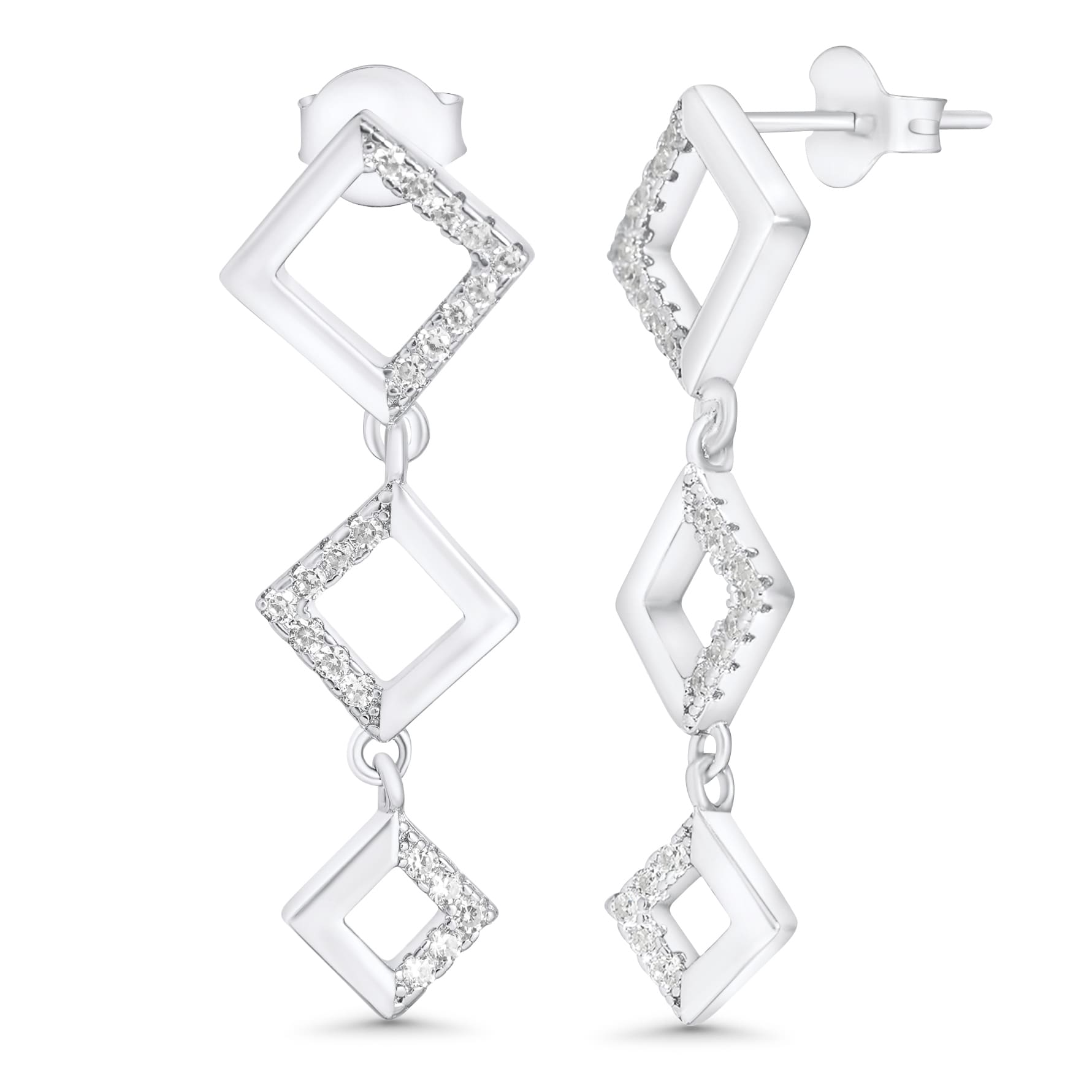 SREBRNE NAUŠNICE THREE DICE